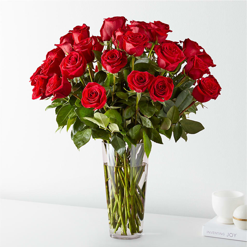 Long Stem Red Rose Bouquet – Joy Flowers, Hicksville NY