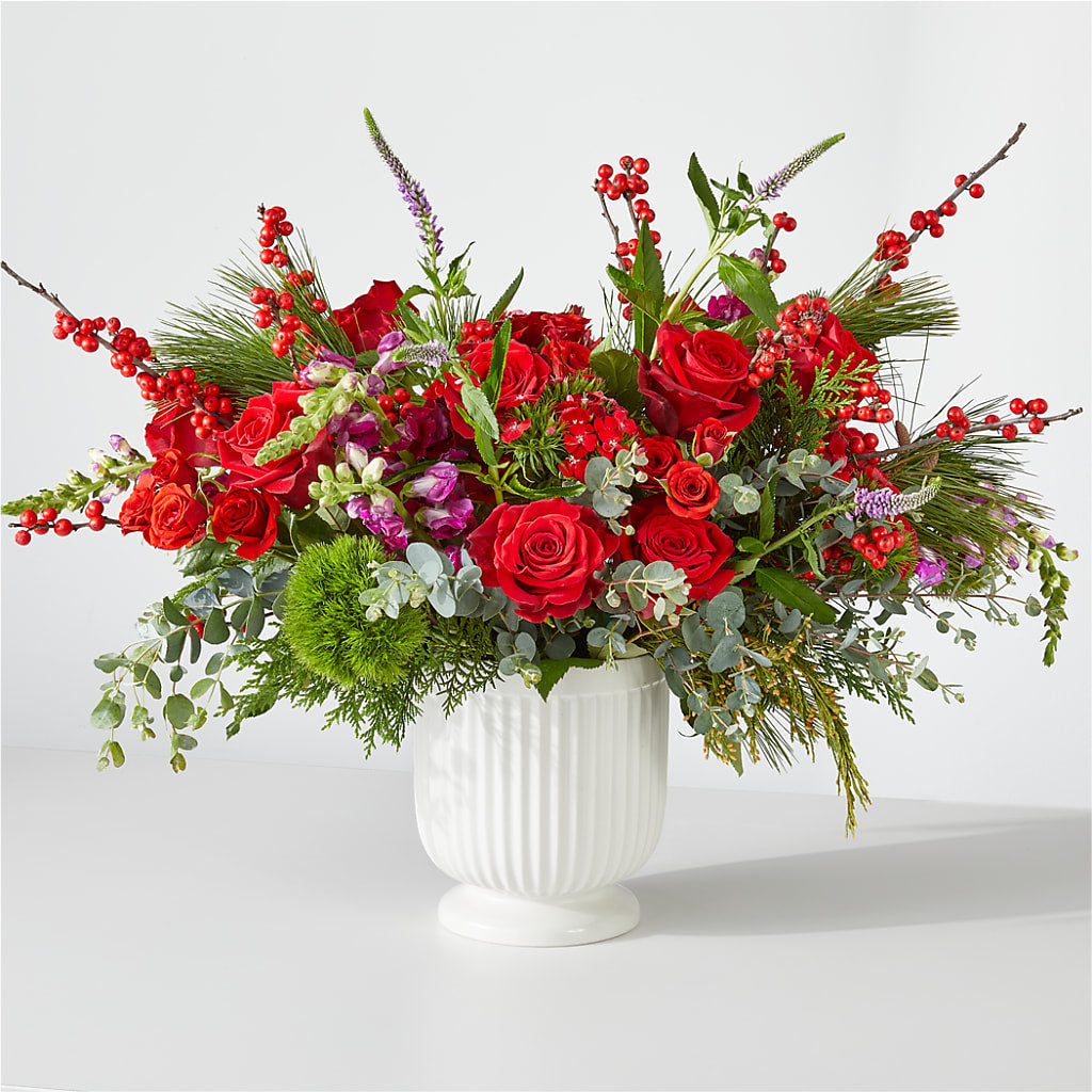 Big Red Bow Bouquet – Joy Flowers, Hicksville NY