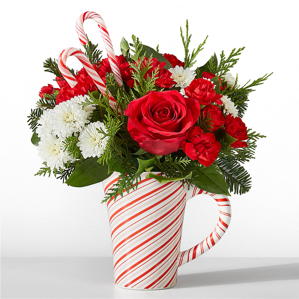 Peppermint Swirl Mug – Joy Flowers, Hicksville NY