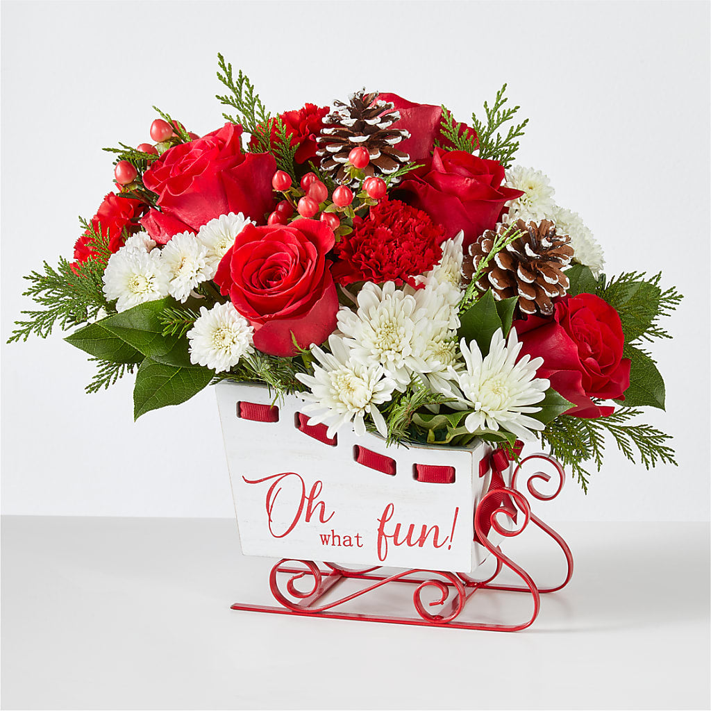 Sleigh Bells Bouquet – Joy Flowers, Hicksville NY