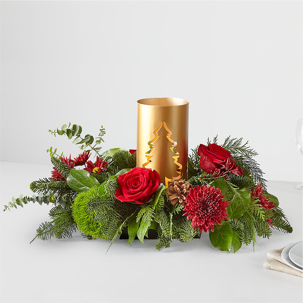 Toast the Season Centerpiece – Joy Flowers, Hicksville NY