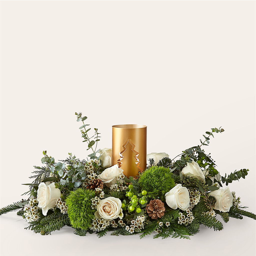 Chestnuts Roasting Centerpiece – Joy Flowers, Hicksville NY