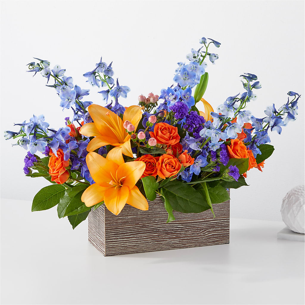 Radiant Citrus Box Bouquet – Joy Flowers, Hicksville NY