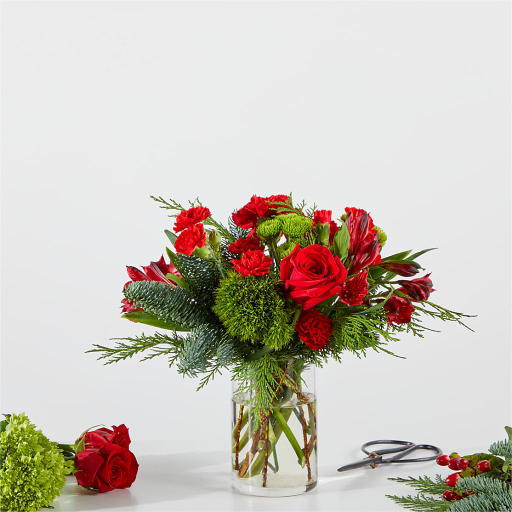 Merry Moment Bouquet – A Florist Original – Joy Flowers, Hicksville NY