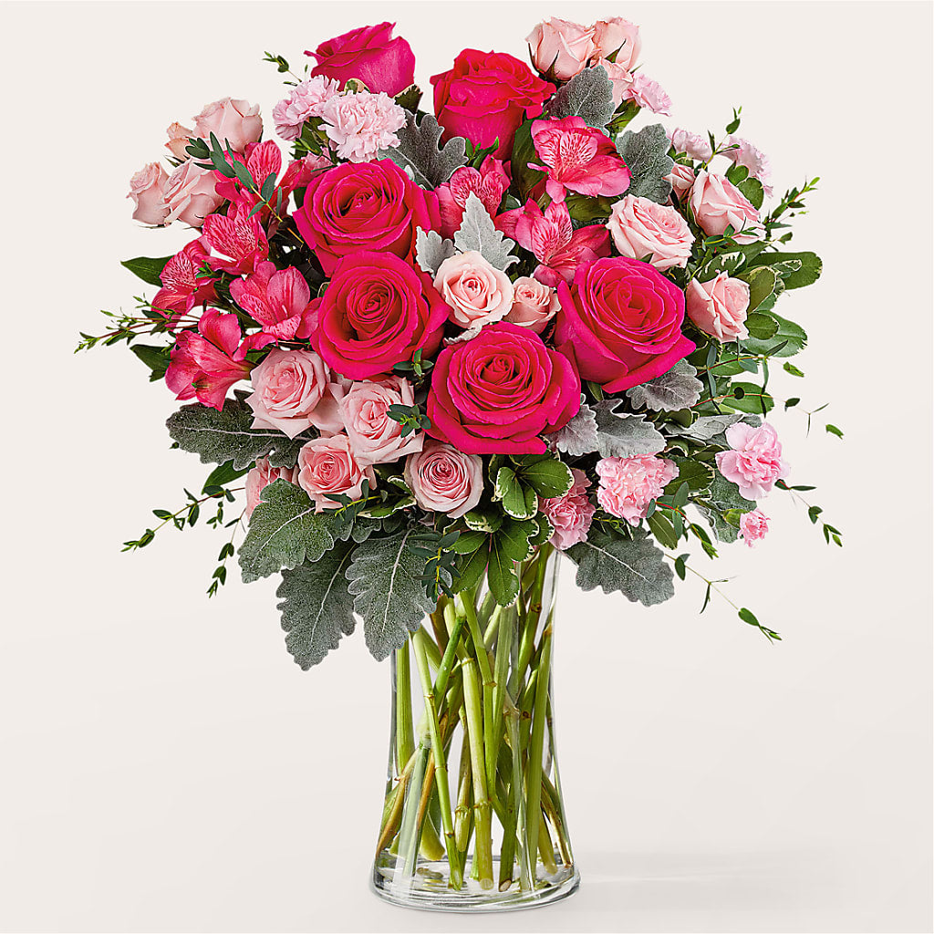 Tickled Pink Bouquet – Joy Flowers, Hicksville NY