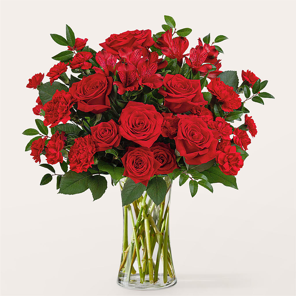 Brilliant Ruby Bouquet – Joy Flowers, Hicksville NY