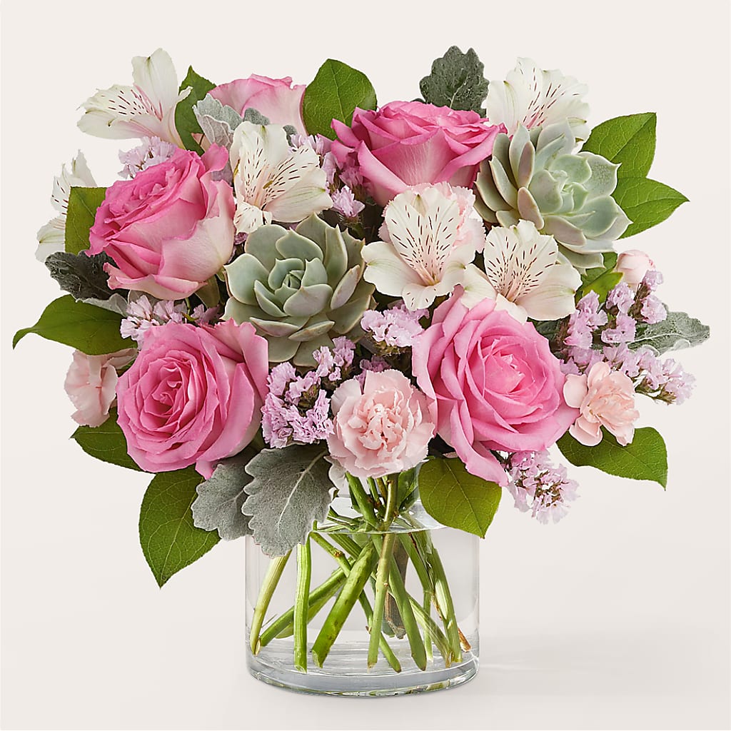 Dusty Rose Bouquet – Joy Flowers, Hicksville NY