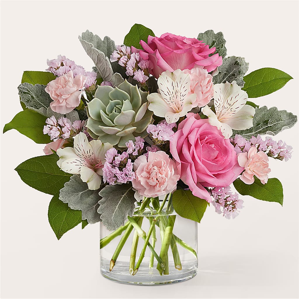 Dusty Rose Bouquet – Joy Flowers, Hicksville NY