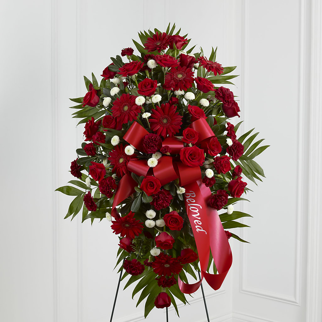 Treasured Memories Standing Spray – Joy Flowers, Hicksville NY