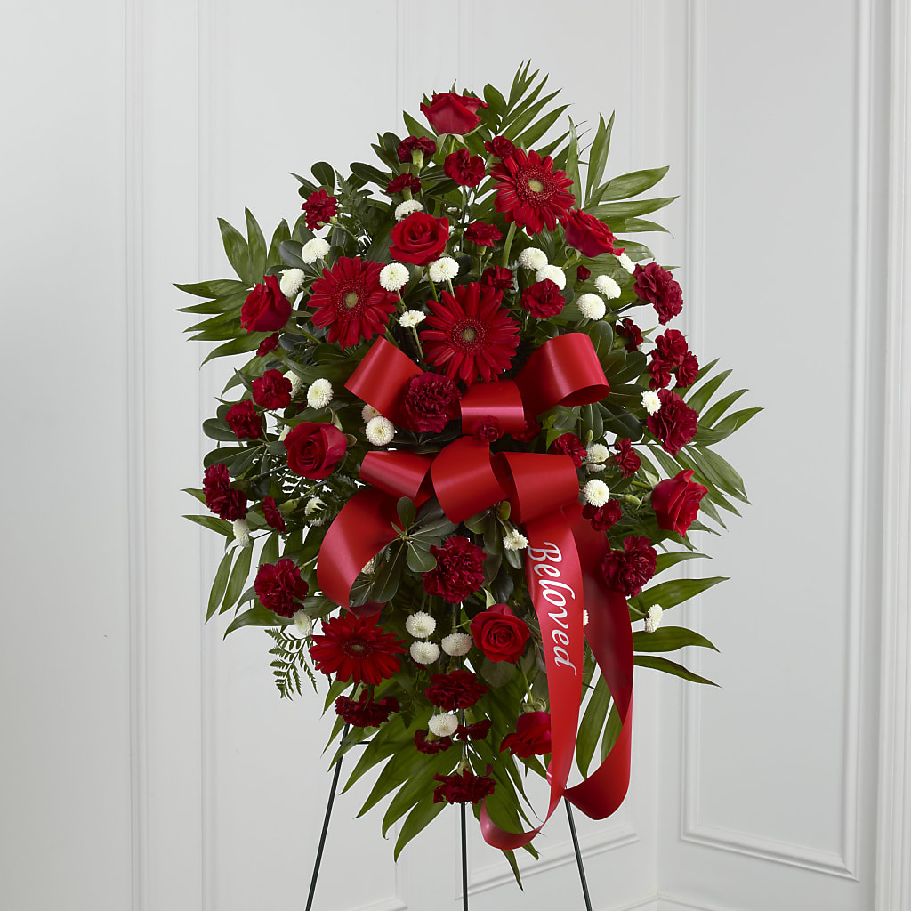 Treasured Memories Standing Spray – Joy Flowers, Hicksville NY