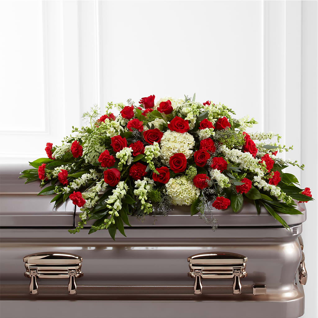 Sincerity Casket Spray – Joy Flowers, Hicksville NY
