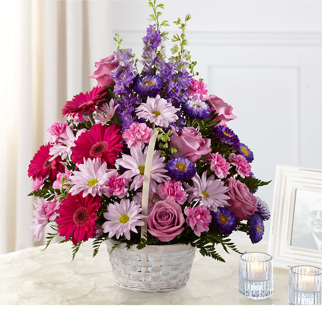 Pastel Peace Basket – Joy Flowers, Hicksville NY