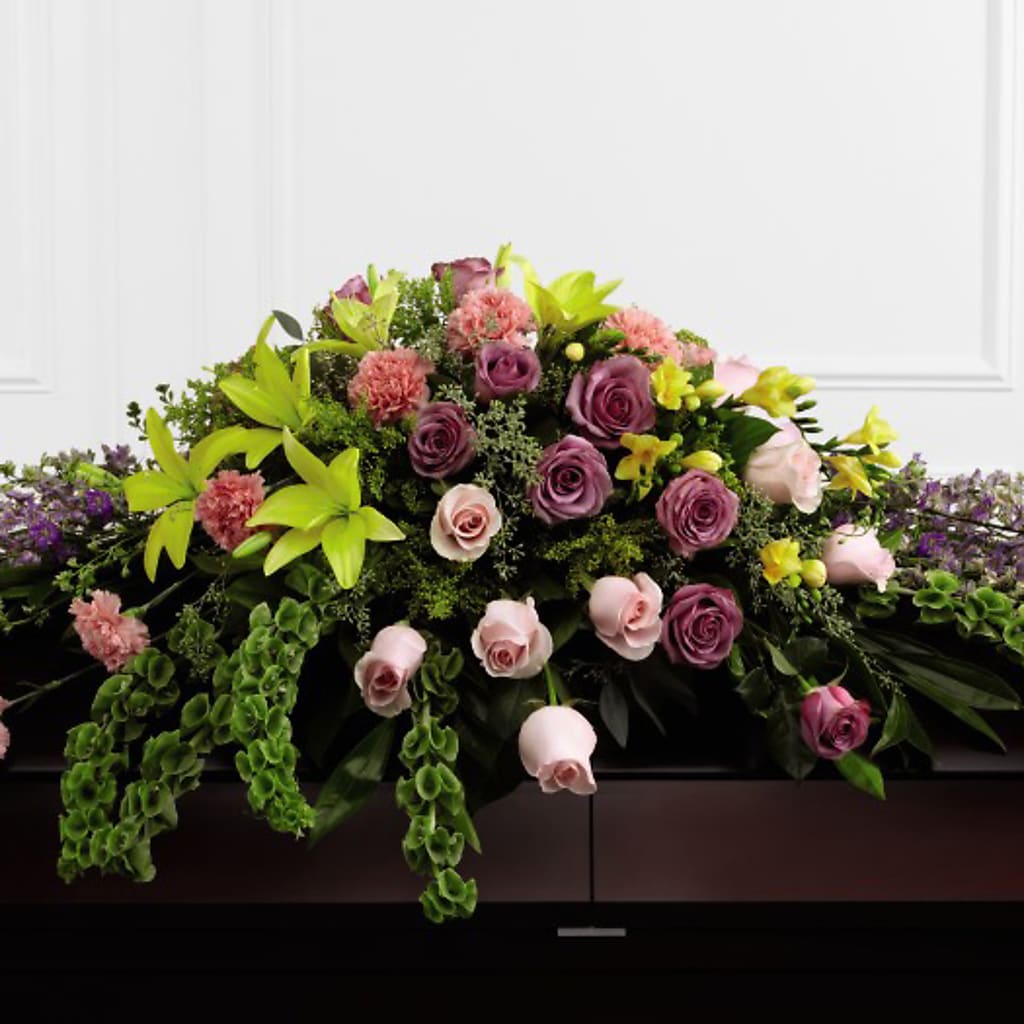 Forever Beloved Casket Spray – Joy Flowers, Hicksville NY
