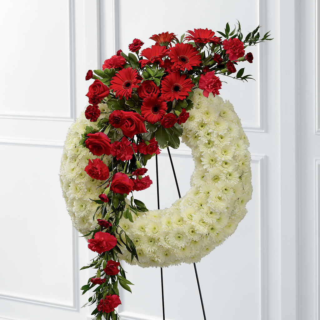 Graceful Tribute Wreath – Joy Flowers, Hicksville NY