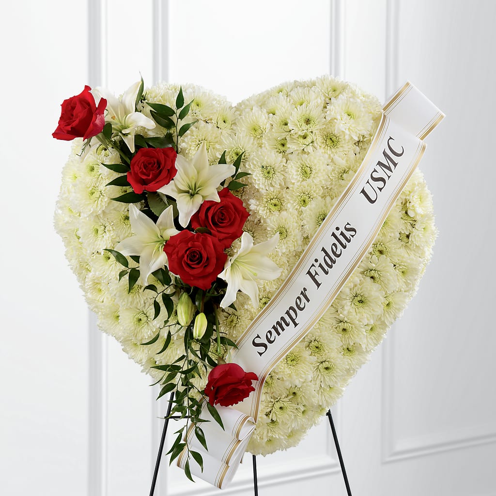 Heartfelt Hero Standing Heart – Joy Flowers, Hicksville NY