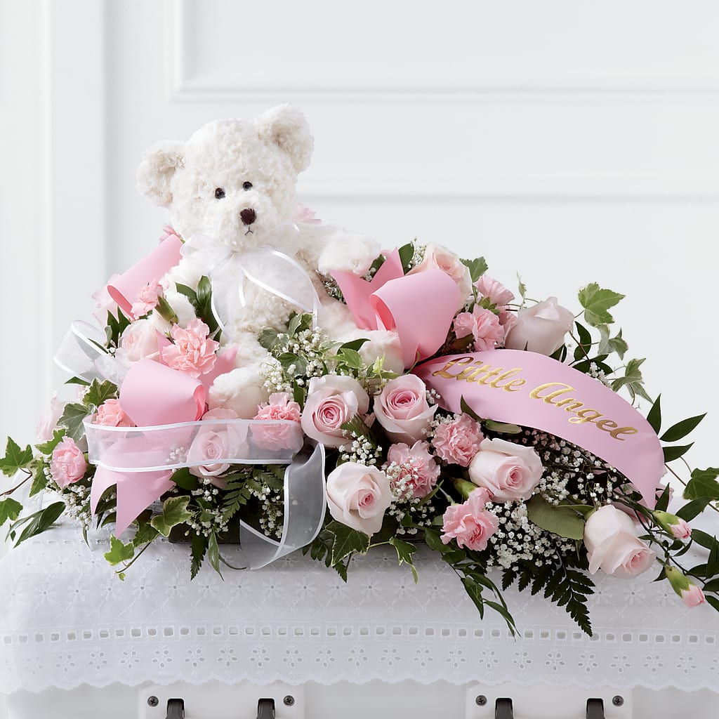 Touch of Sympathy Casket Spray – Joy Flowers, Hicksville NY