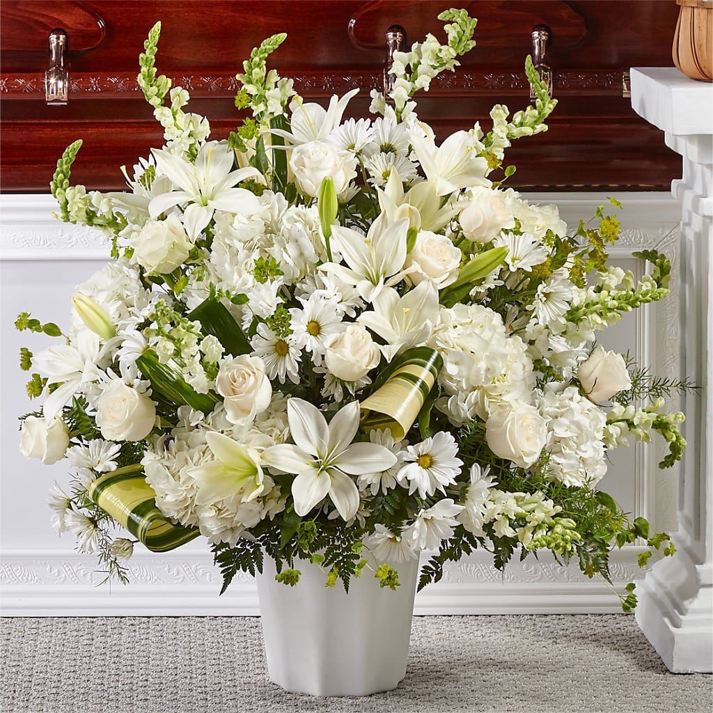 Thoughts of Tranquility Floor Basket – Joy Flowers, Hicksville NY
