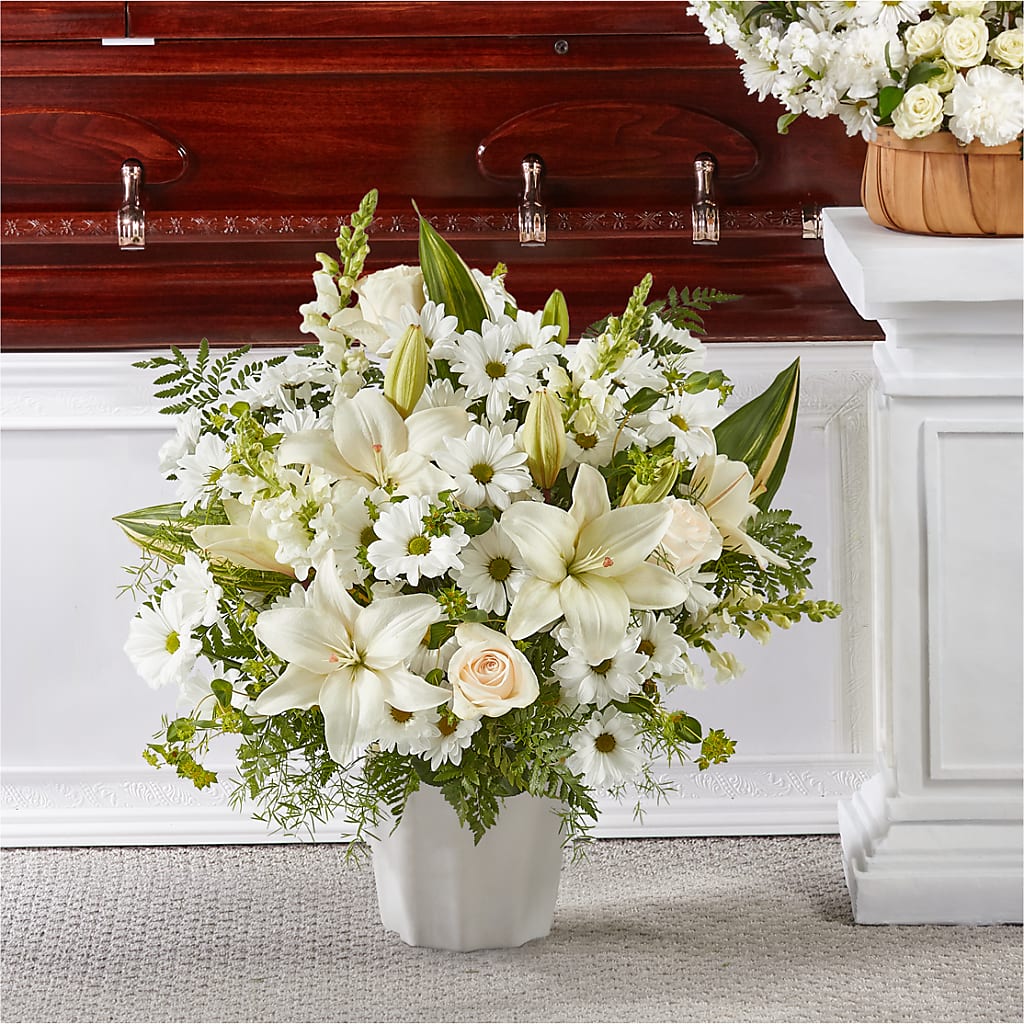 Thoughts of Tranquility Floor Basket – Joy Flowers, Hicksville NY