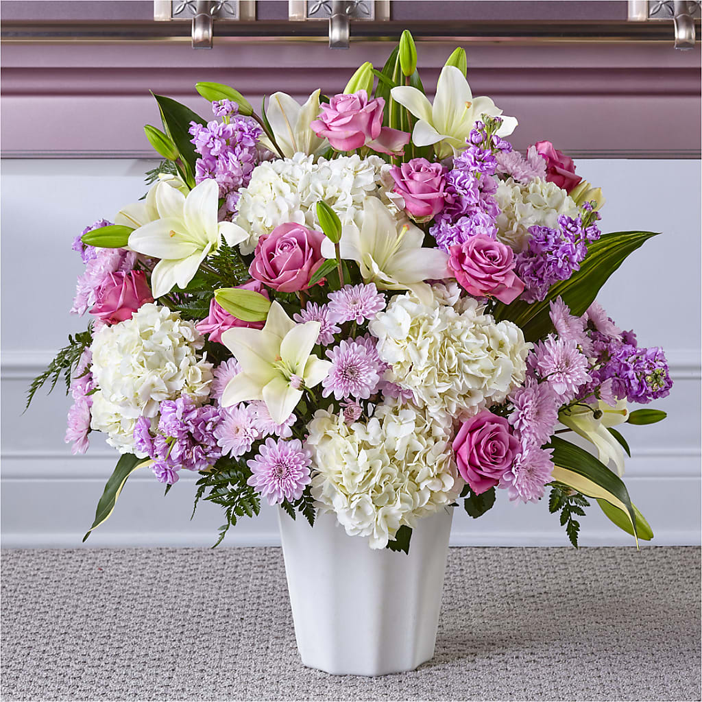 Heaven Sent Floor Basket – Joy Flowers, Hicksville NY