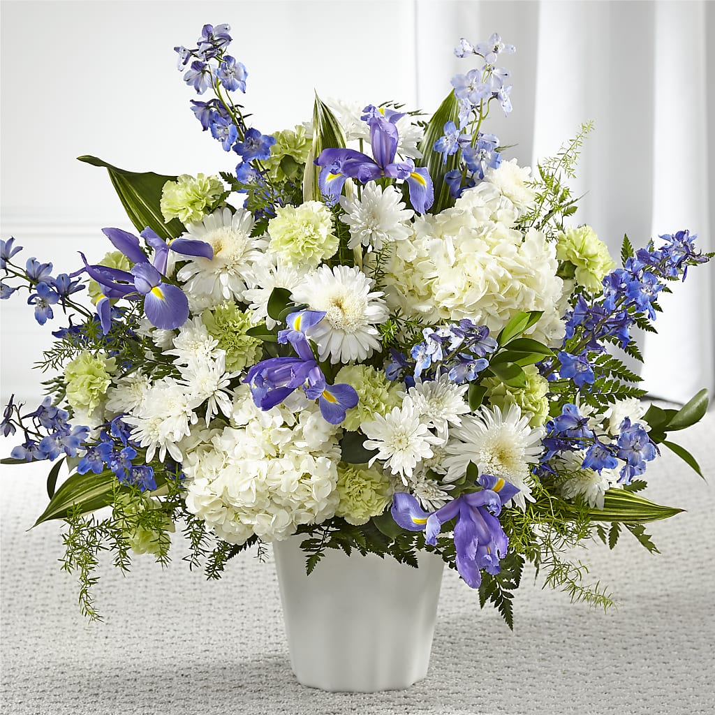 Soft Serenity Floor Basket – Joy Flowers, Hicksville NY