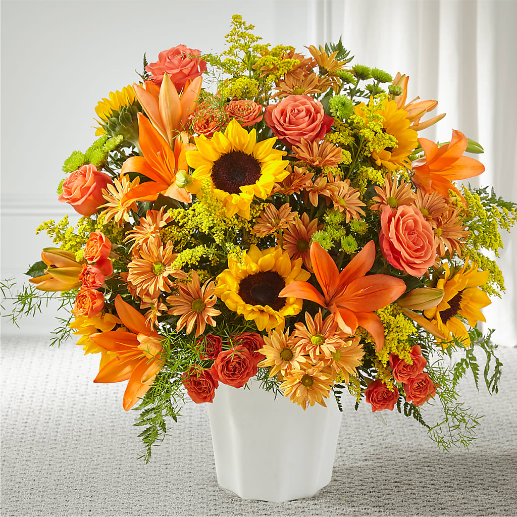 Harvest Thoughts Floor Basket – Joy Flowers, Hicksville NY