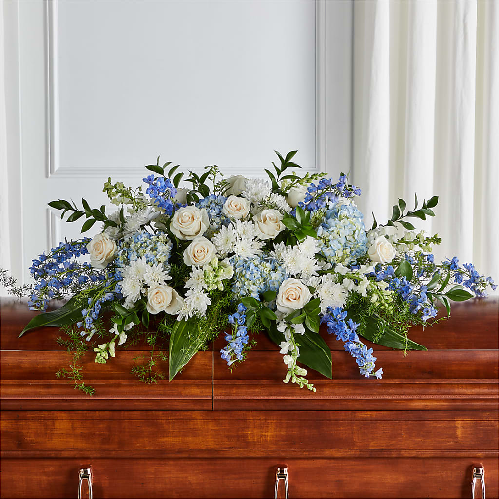 Timeless Essence Casket Spray – Joy Flowers, Hicksville NY