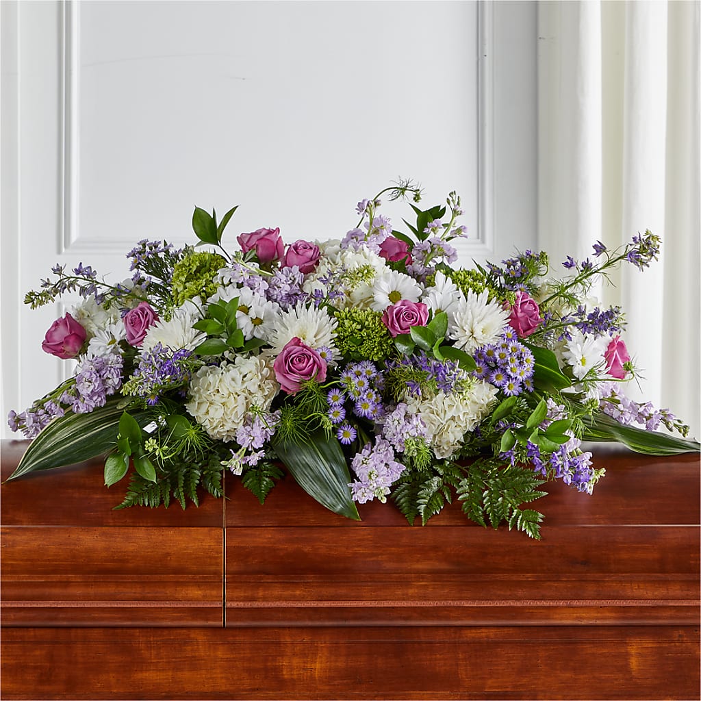 Meadows of Serenity Casket Spray – Joy Flowers, Hicksville NY