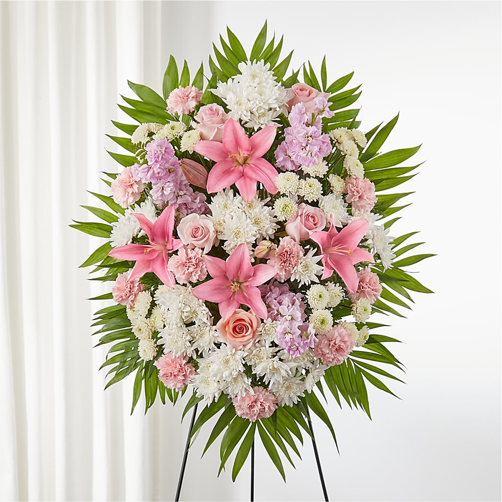 Offering Solace Standing Spray – Joy Flowers, Hicksville NY