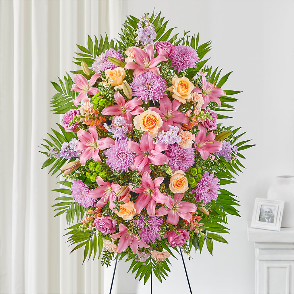 Love & Light Standing Spray – Joy Flowers, Hicksville NY