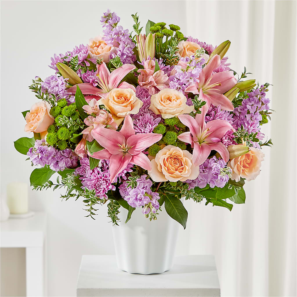 Supportive Embrace Tabletop Basket – Joy Flowers, Hicksville NY