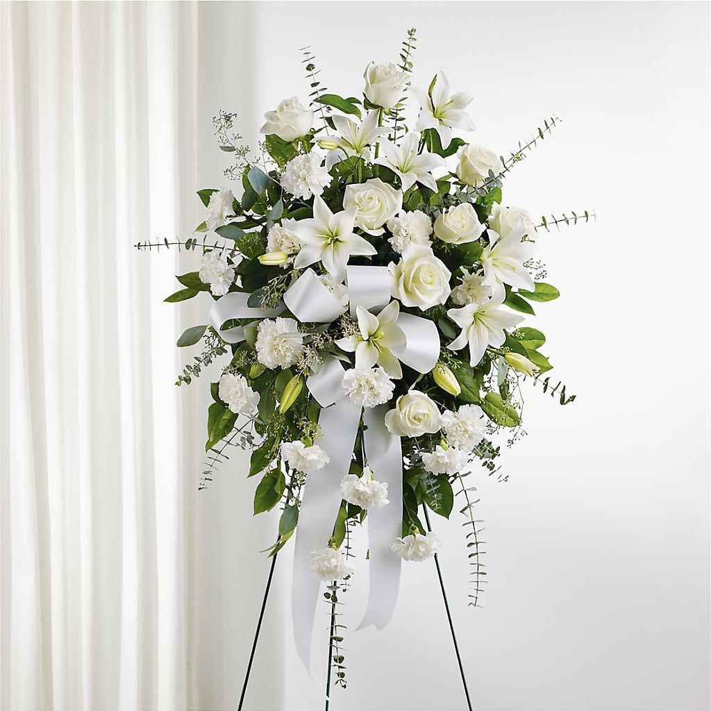 With Care Standing Spray – Joy Flowers, Hicksville NY