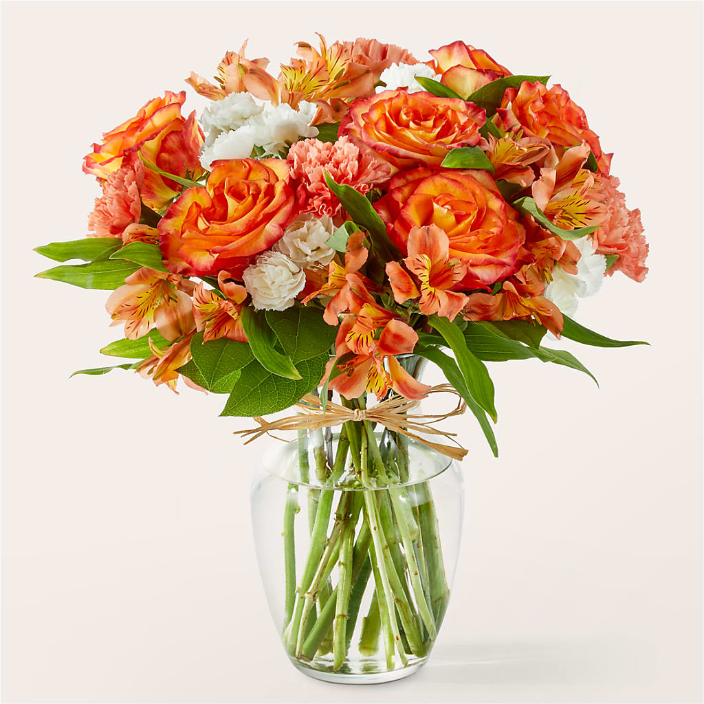 Apricot Glow Bouquet – Joy Flowers, Hicksville NY