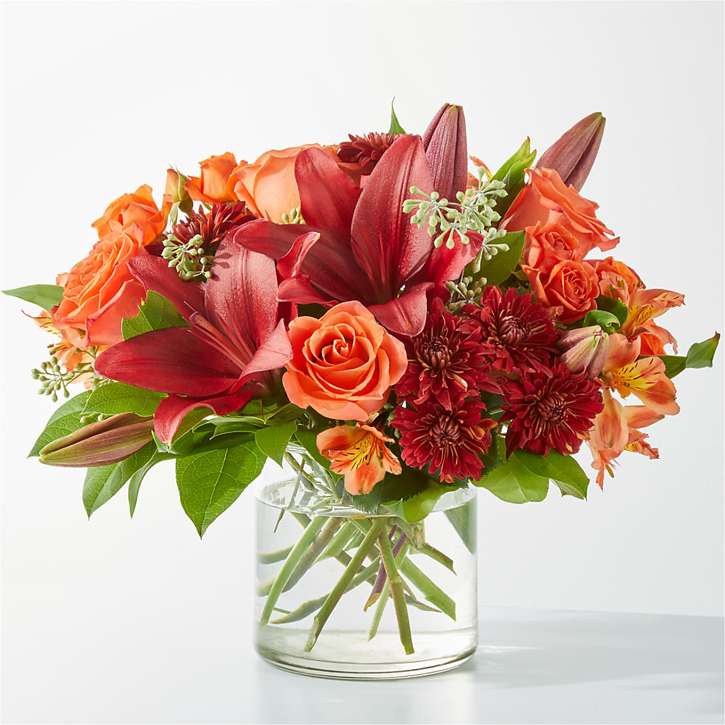 Crimson Leaves Bouquet – Joy Flowers, Hicksville NY