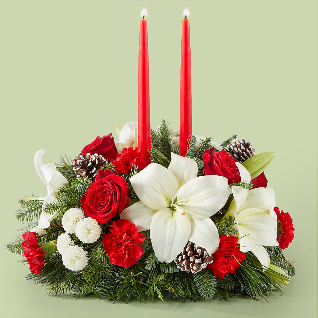 Seasonal Festivities Centerpiece – Joy Flowers, Hicksville NY