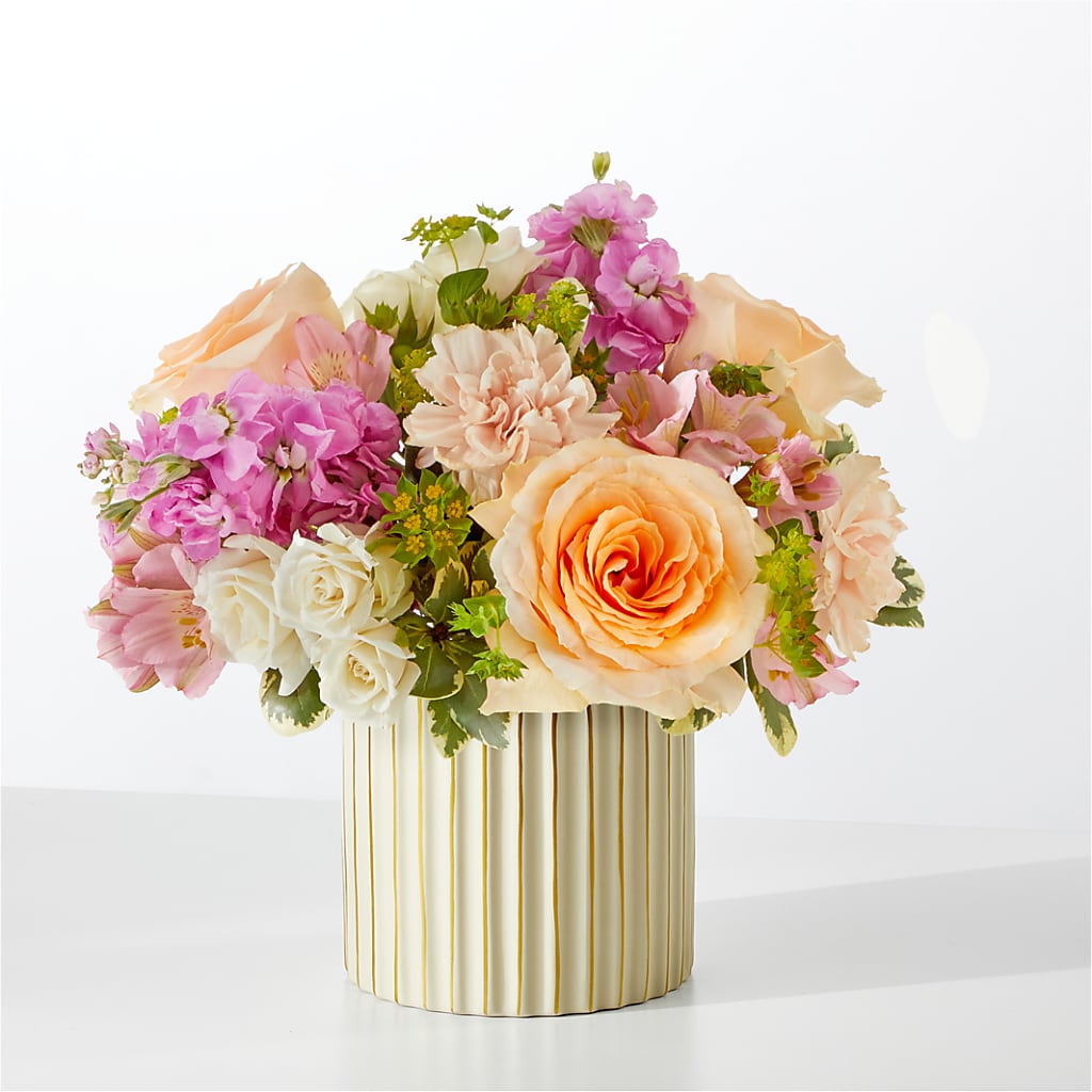 Paradise Bouquet with Ivory Vase – Joy Flowers, Hicksville NY