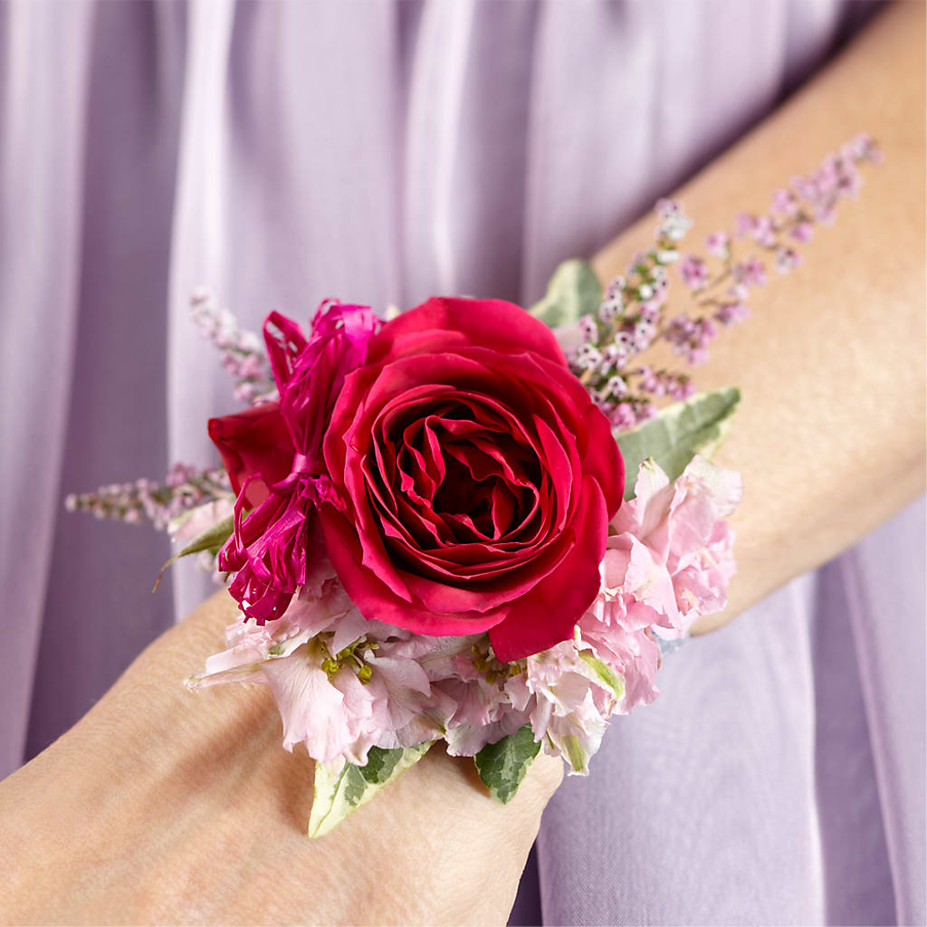 Rose Charm Corsage – Joy Flowers, Hicksville NY