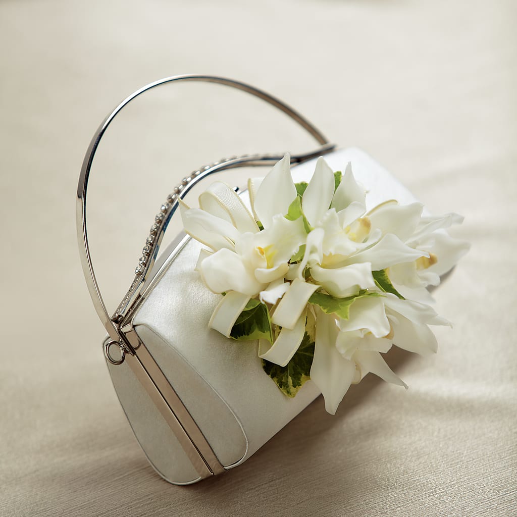 White Purse Decor – Joy Flowers, Hicksville NY
