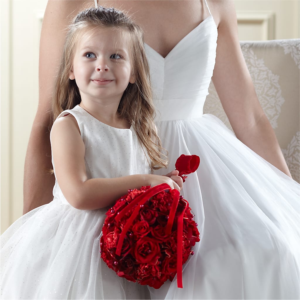 Pure at Heart Flower Girl Arrangement – Joy Flowers, Hicksville NY