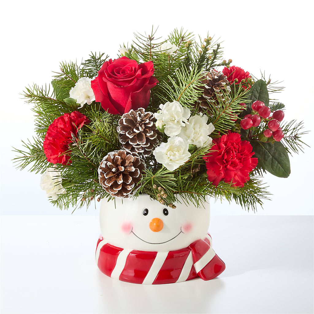 Jolly Snowman Bouquet –  Joy Flowers, Hicksville NY