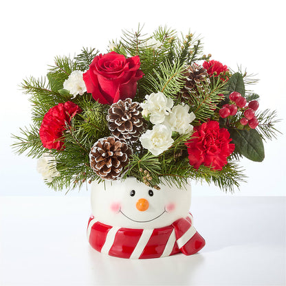 Jolly Snowman Bouquet –  Joy Flowers, Hicksville NY
