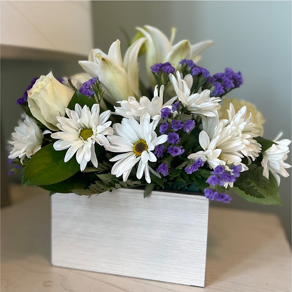 Beyond Blue Box Bouquet –  Joy Flowers, Hicksville NY