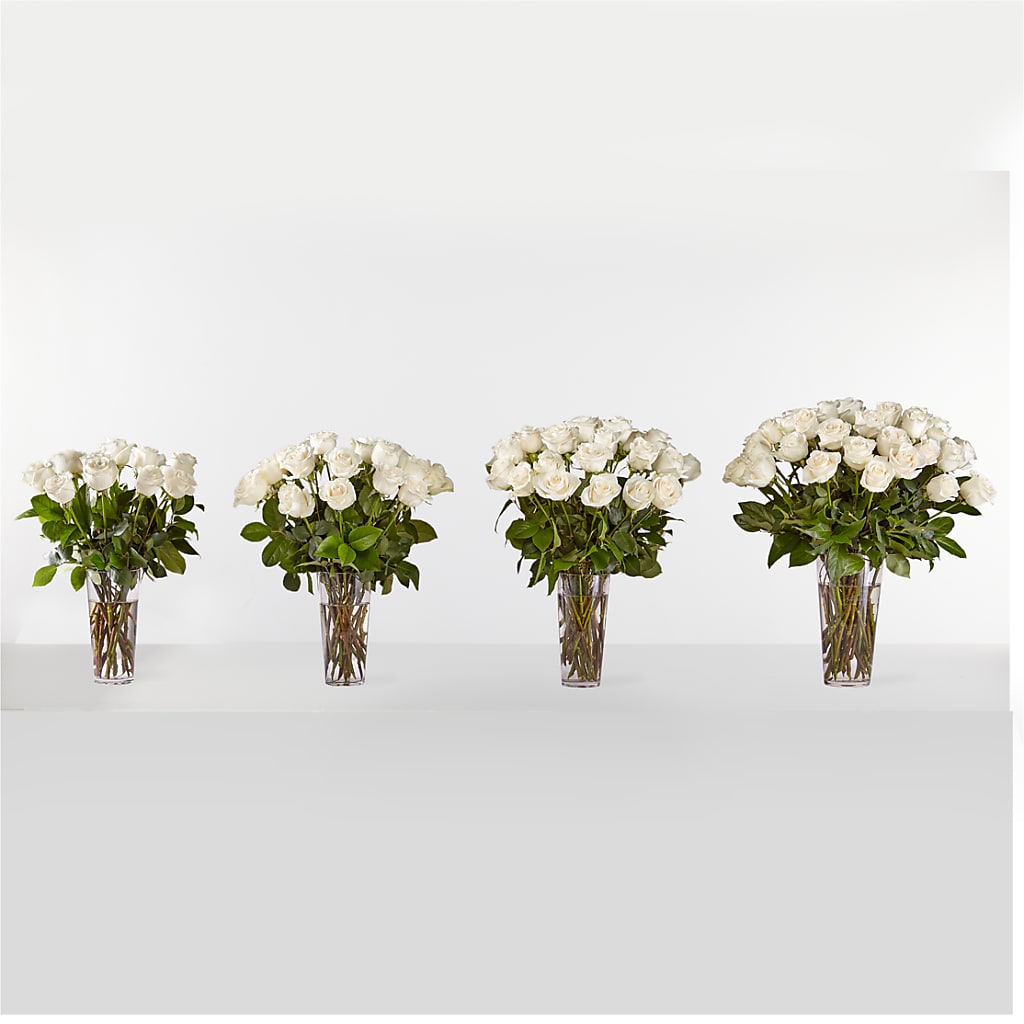 Long Stem White Rose Bouquet –  Joy Flowers, Hicksville NY