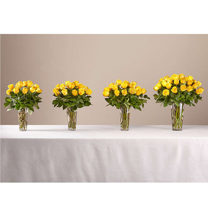 Long Stem Yellow Rose Bouquet –  Joy Flowers, Hicksville NY