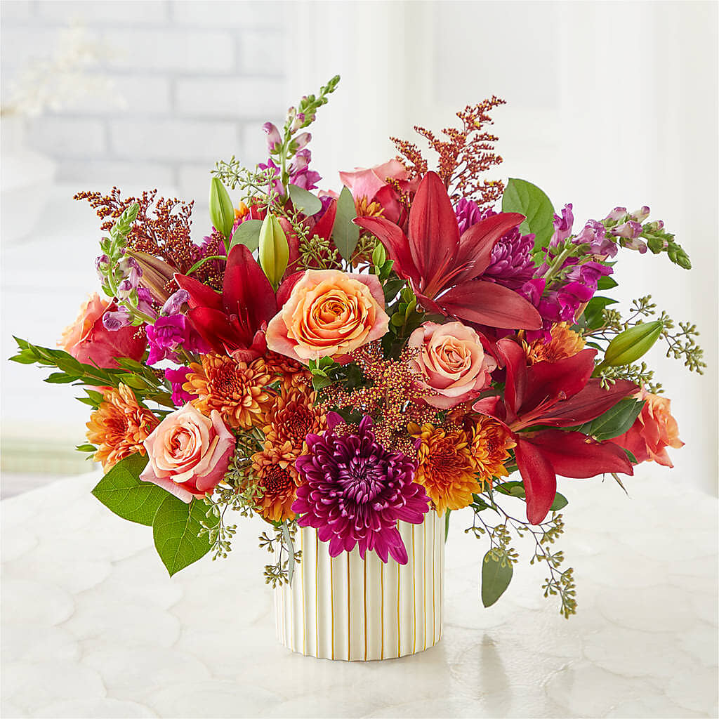 Burgundy Landscape Bouquet –  Joy Flowers, Hicksville NY