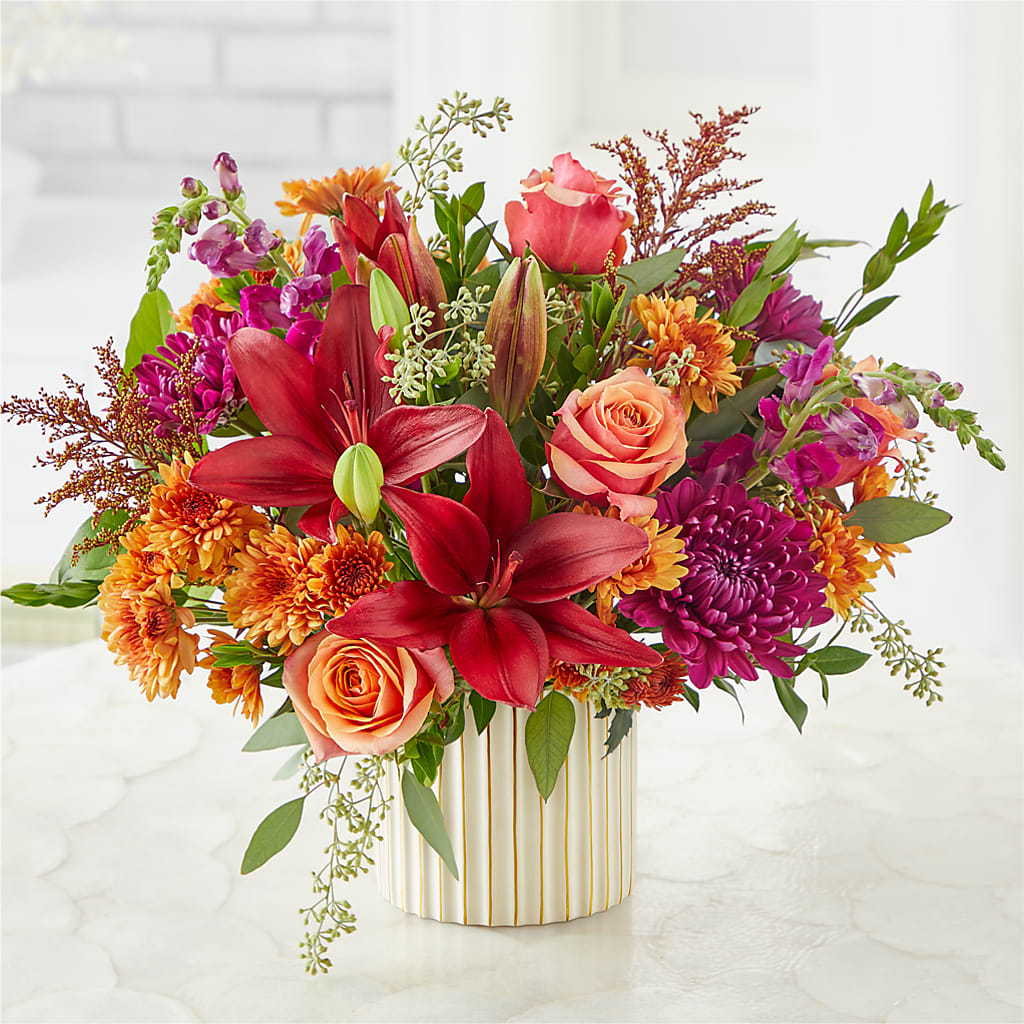 Burgundy Landscape Bouquet –  Joy Flowers, Hicksville NY