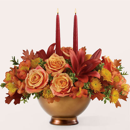 Harvest Table Centerpiece –  Joy Flowers, Hicksville NY