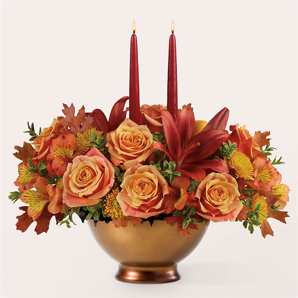 Harvest Table Centerpiece –  Joy Flowers, Hicksville NY