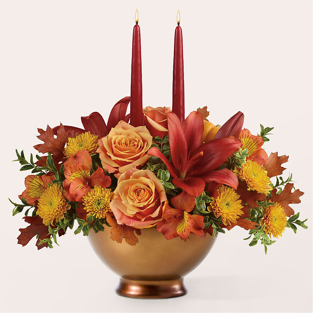 Harvest Table Centerpiece –  Joy Flowers, Hicksville NY