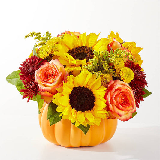 Golden Gourd Pumpkin Bouquet –  Joy Flowers, Hicksville NY