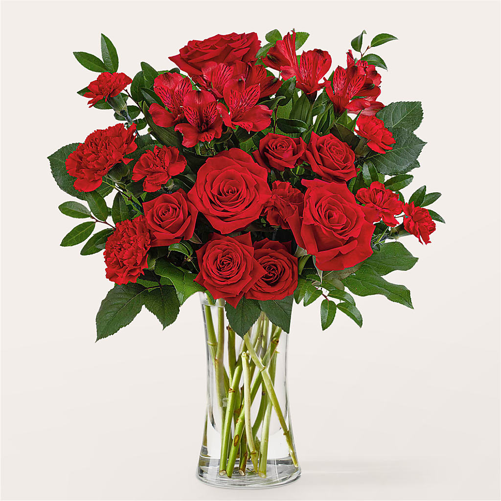 Brilliant Ruby Bouquet –  Joy Flowers, Hicksville NY